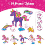 Imagimake Window Art Princess & Unicorn Suncatcher Kit Unicorn Toys for Girls Age 5-8 Craft Kits | Grocsy