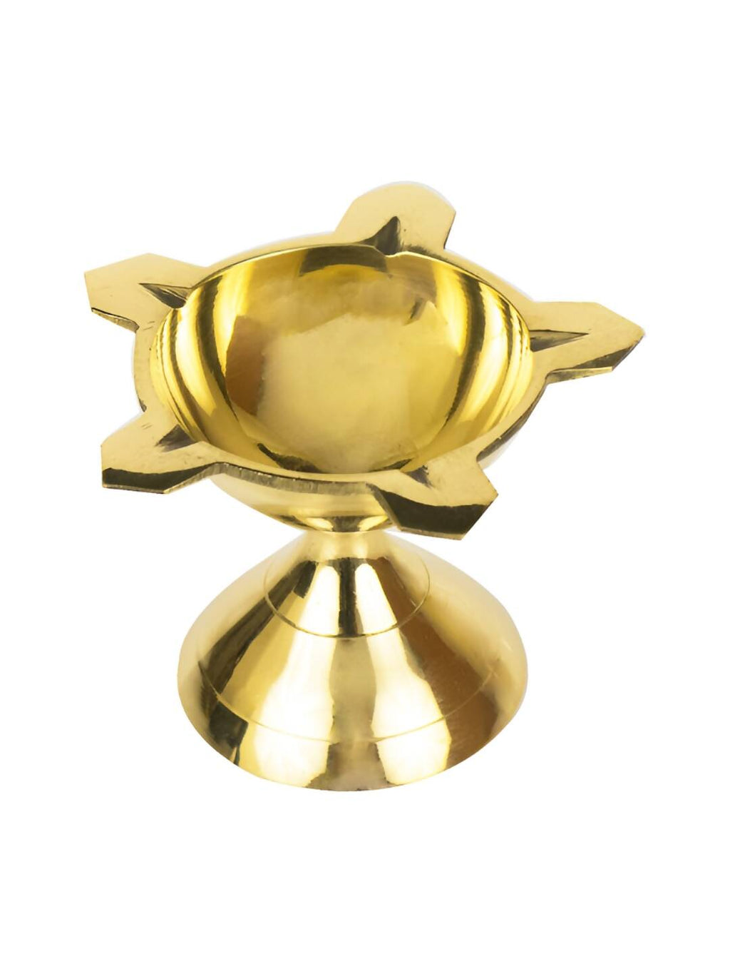 Spillbox Gold-Toned Brass Diya Pooja Essential | Grocsy