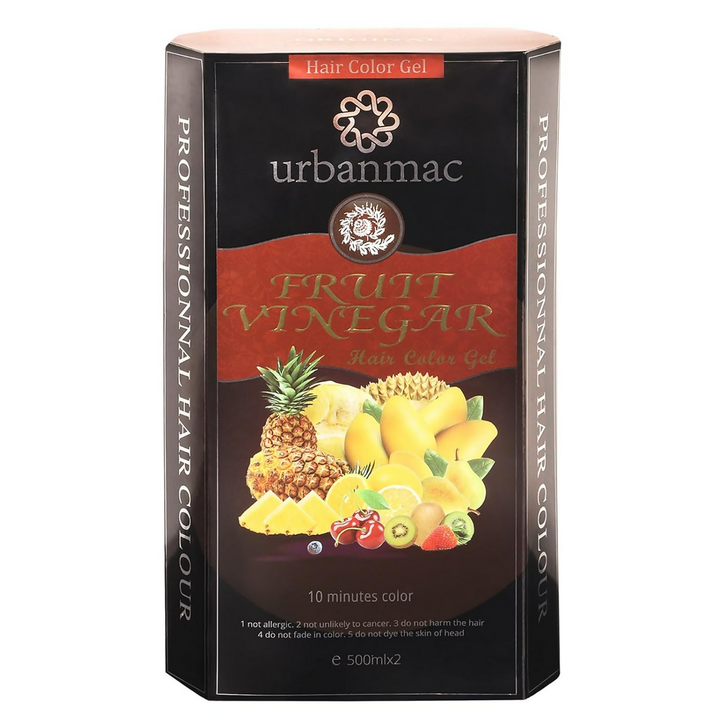 Urbanmac Fruit Vinegar Gel Hair Color Natural Hair Color Dye For Black | Grocsy