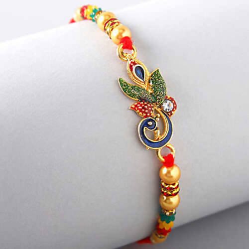 Alluring Peacock Rakhi | Grocsy