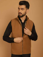 Even Apparels Pure Wool Nehru Jacket - Beige | Grocsy
