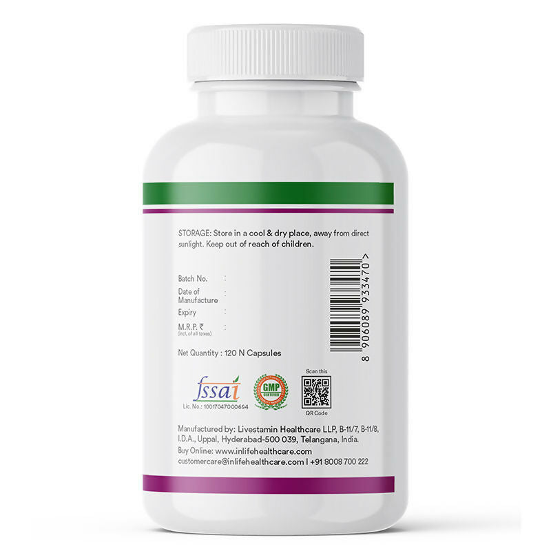 Inlife Milk Thistle Extract 800mg Capsules | Grocsy