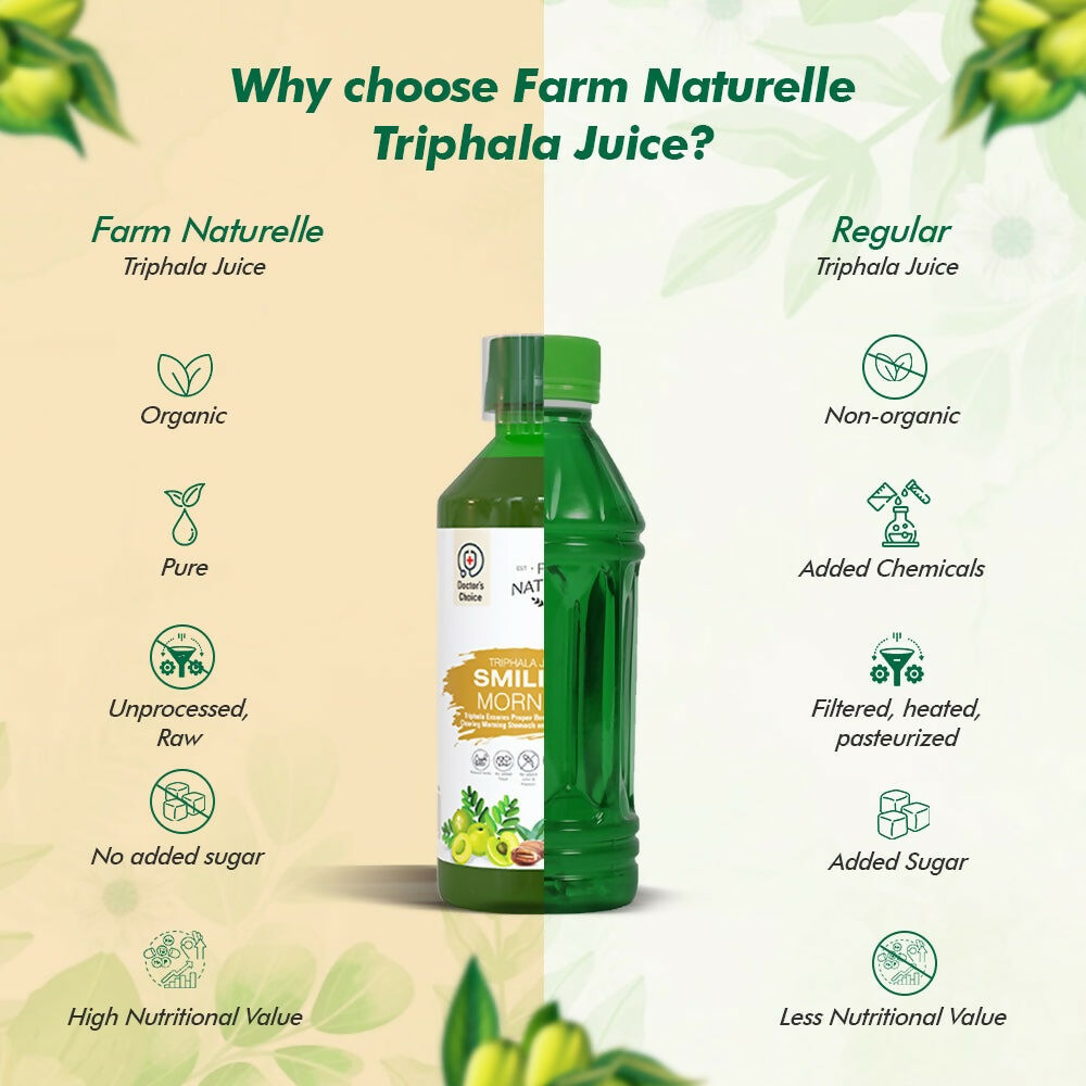 Farm Naturelle Triphala Juice - Herbal Digestive Tonic | Grocsy