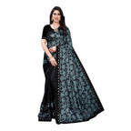 Vamika Black Lycra Designer Saree (Niya Black) | Grocsy