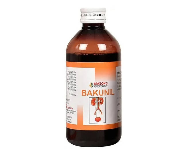 Bakson's Homeopathy Bakunil Syrup (Sugar Free) | Grocsy