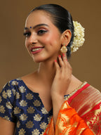 Ruby Raang Traditional Gold Earrings | Grocsy