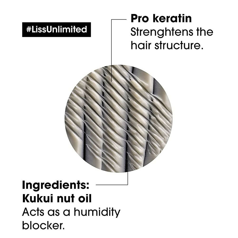 L'Oreal Paris Liss Unlimited Hair Mask With Pro-Keratin, Serie Expert | Grocsy