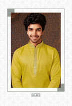 Joban Fashion Green Cotton Kurta Pyjama | Grocsy