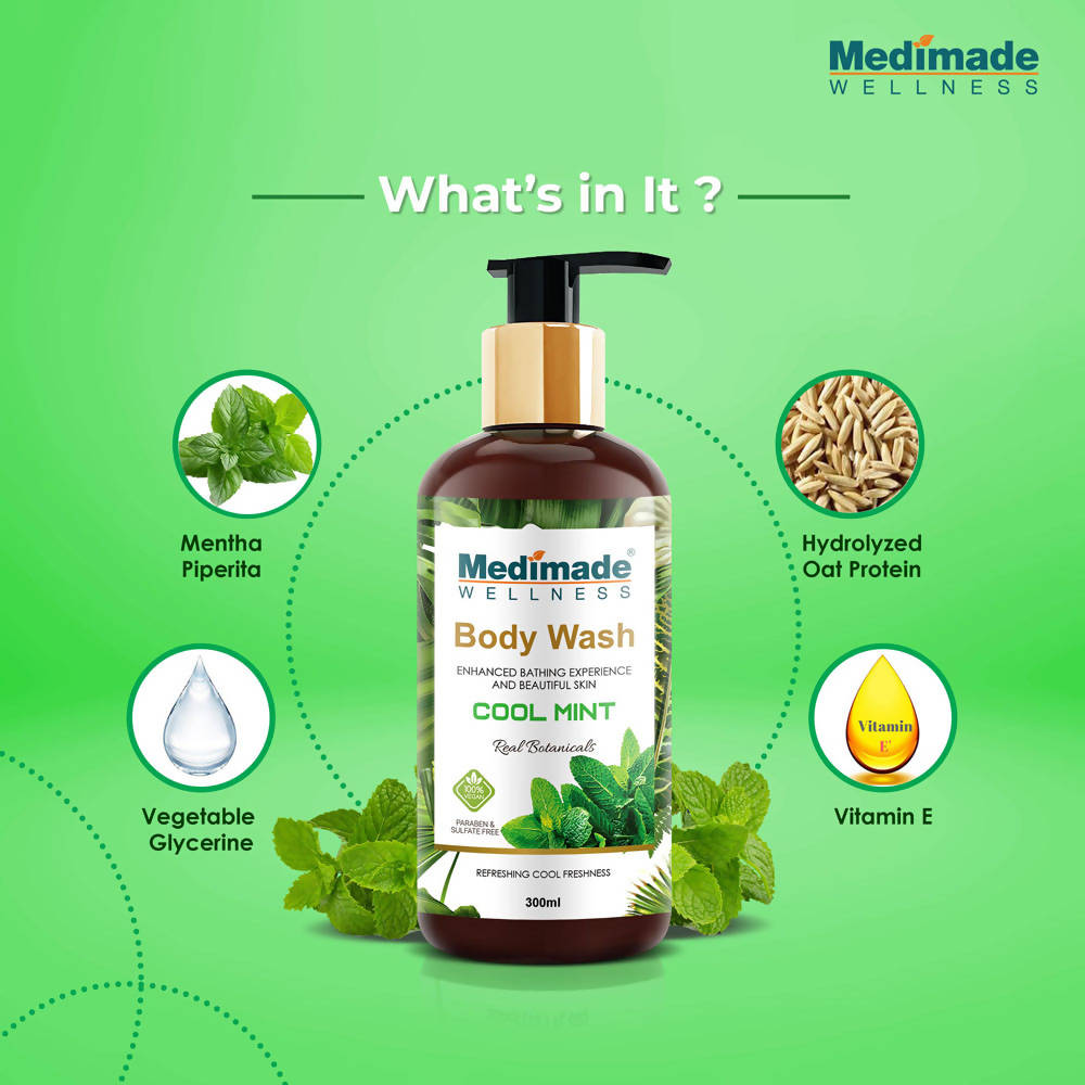 Medimade Wellness Cool Mint Body Wash | Grocsy
