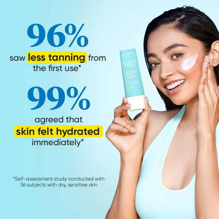 Dot & Key Blueberry Hydrating Barrier Repair Face Sunscreen SPF 50+,PA++++ With Hyaluronic & 5 Ceramides | Grocsy