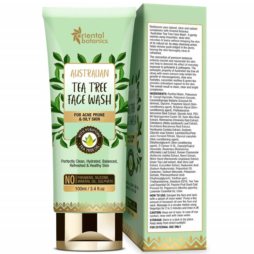 Oriental Botanics Australian Tea Tree Face Wash | Grocsy