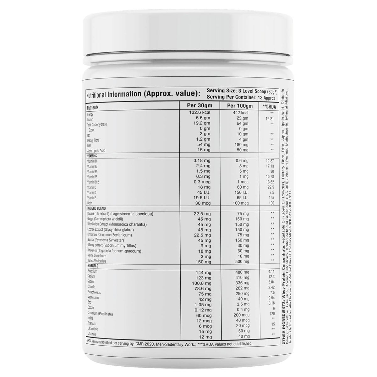 Floral Nutrition Diabetes Care Vanilla Flavor | Grocsy