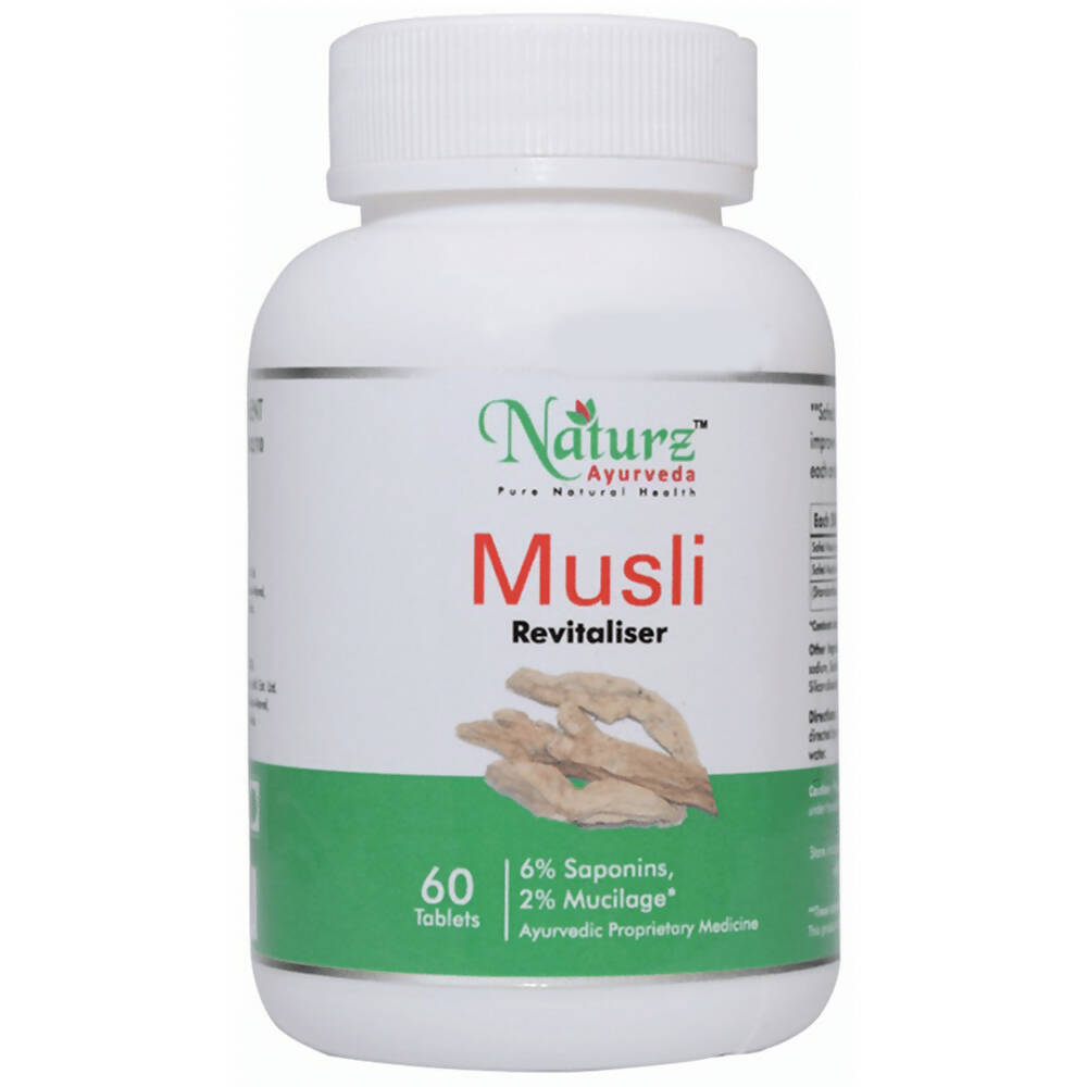 Naturz Ayurveda Musli Revitaliser Tablets | Grocsy