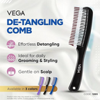 Vega Detangling Comb with 2 Row Teeth | Grocsy