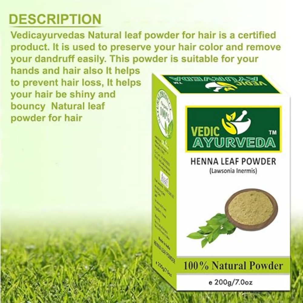VedicAyurveda Henna Leaf Powder | Grocsy