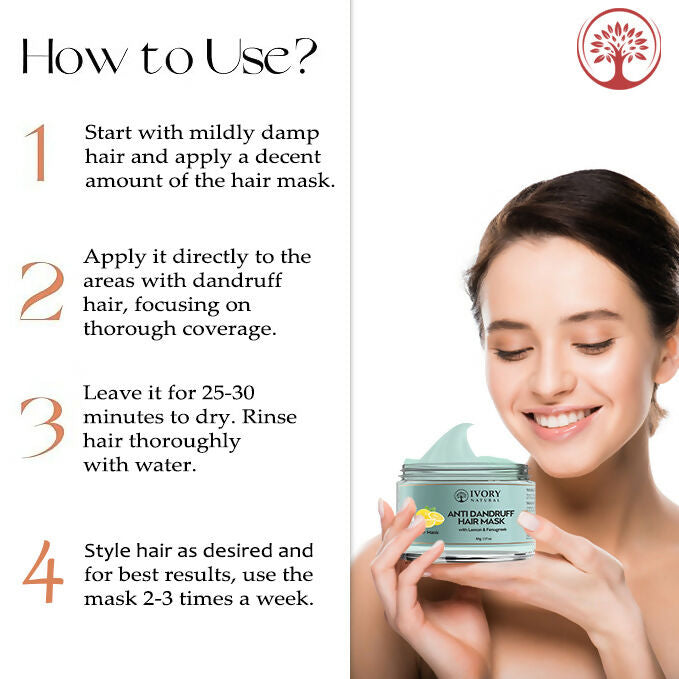 Ivory Natural Dandruff Hair Mask - Scalp Wellness, Assists With Dandruff For Both Men & Women | Grocsy