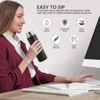Milton Glide 1000 Stainless Steel Water Bottle - Black | Grocsy