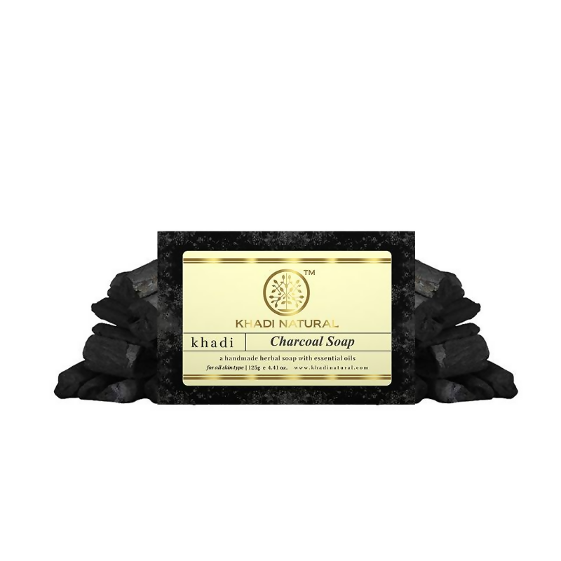 Khadi Natural Charcoal Handmade Soap | Grocsy
