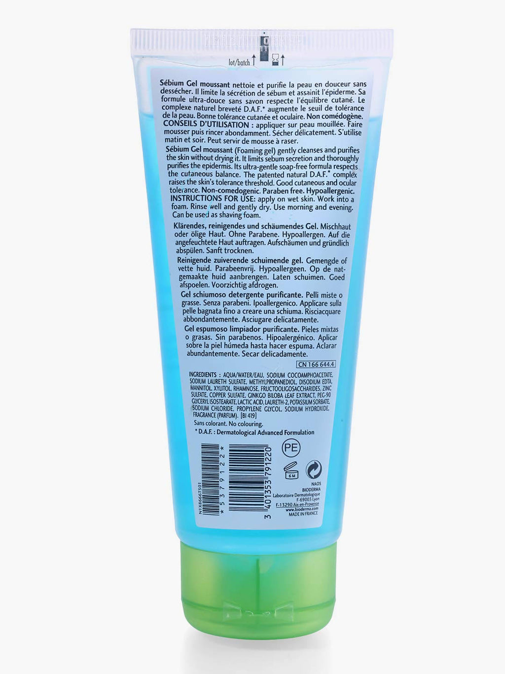 Bioderma Sebium Gel Moussant Purifying Cleansing Foaming Gel | Grocsy