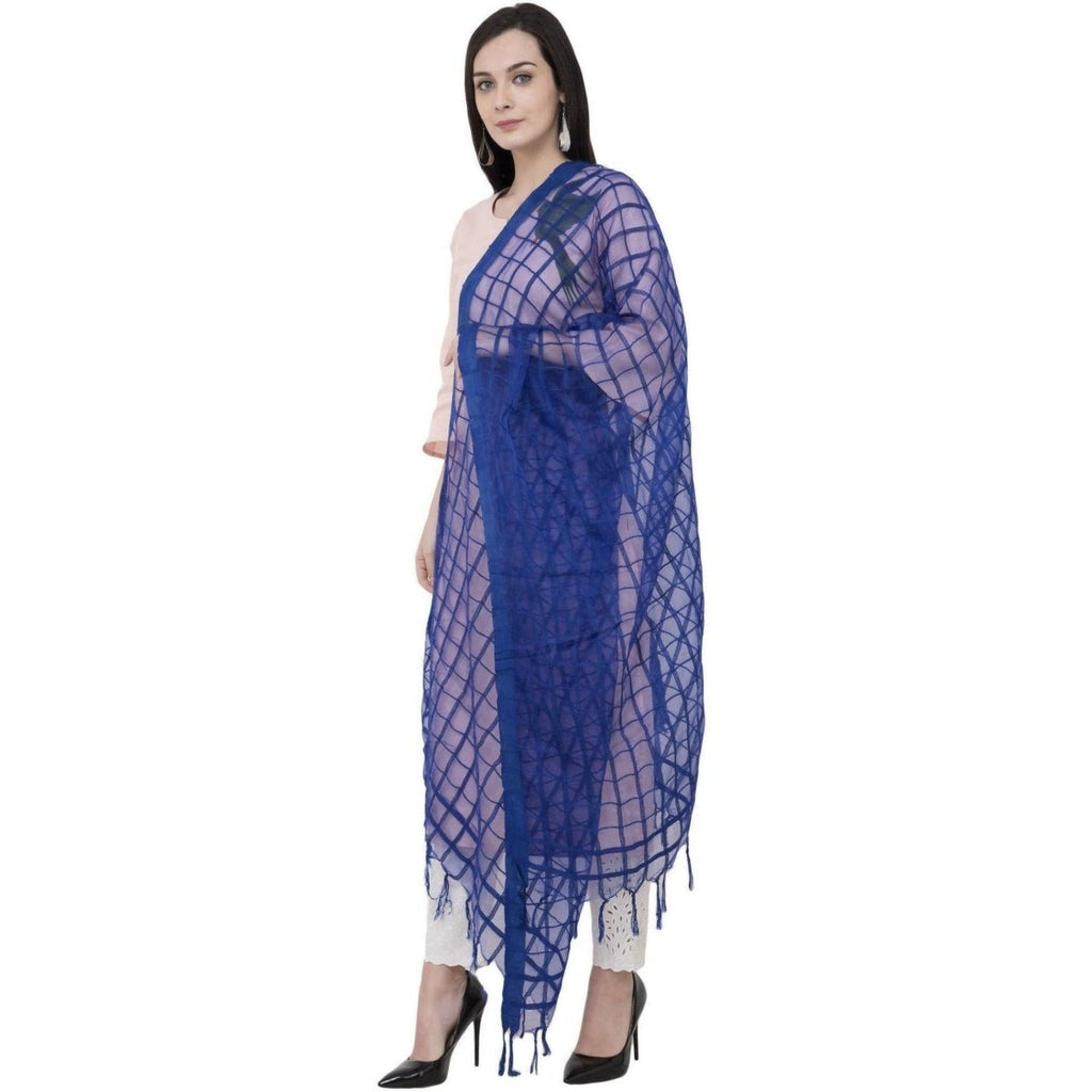 A R Silk Cotton Square Regular Dupatta Color Royal Dupatta or Chunni | Grocsy