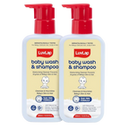 LuvLap Baby Wash & Shampoo with Chamomile, Milk Protein, Oatmeal & Shea Butter | Grocsy