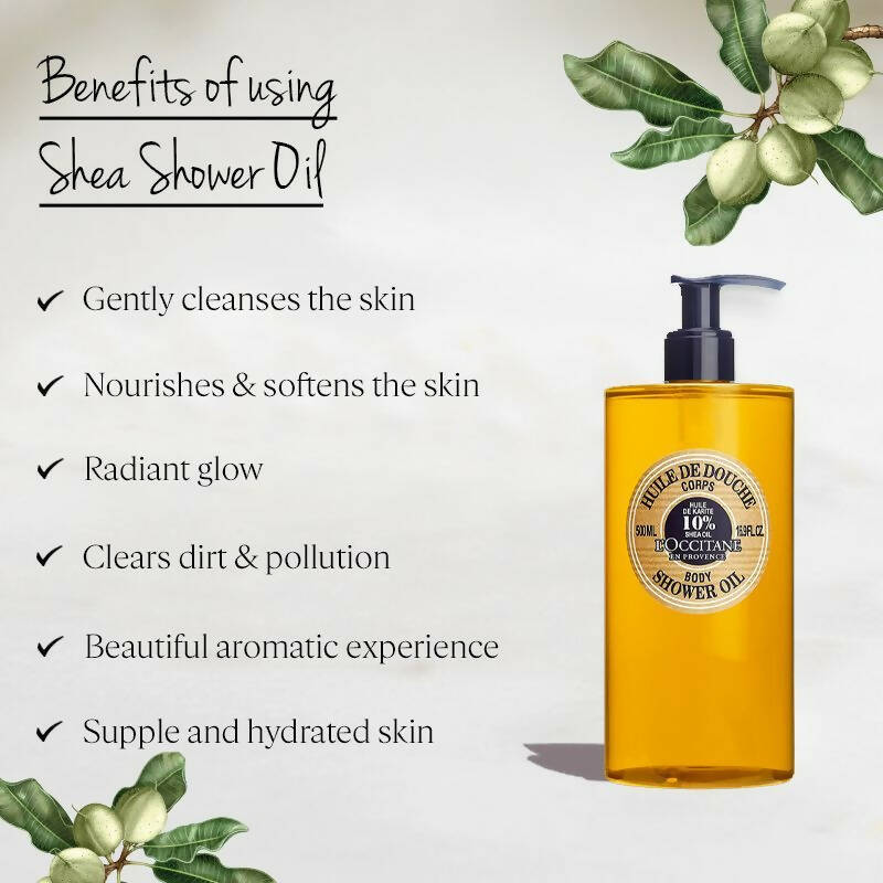 L'Occitane Shea Butter Shower Oil | Grocsy