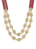 Gold-Toned Red Brass Gold-Polished Necklace - Ruby Raang | Grocsy