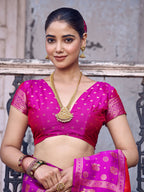 Shree Shyam Fashion Red Soft Silk Saree | Grocsy