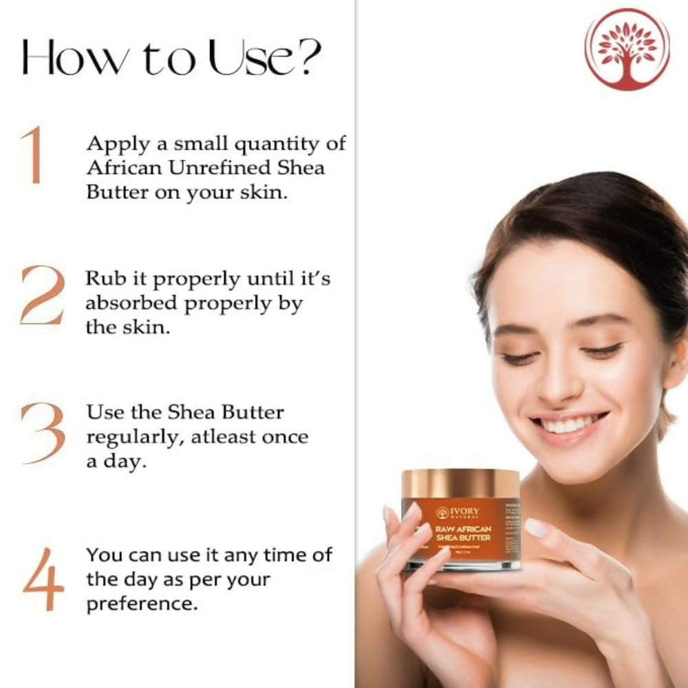 Ivory Natural African Shea Butter Unrefined For Skin and Hair, Rich in Antioxidants and Natural Hydration | Grocsy