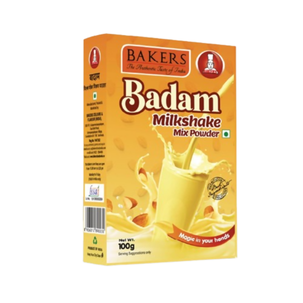 BAKERS Milk Shake Mix Powder - Badam Flavor | Grocsy