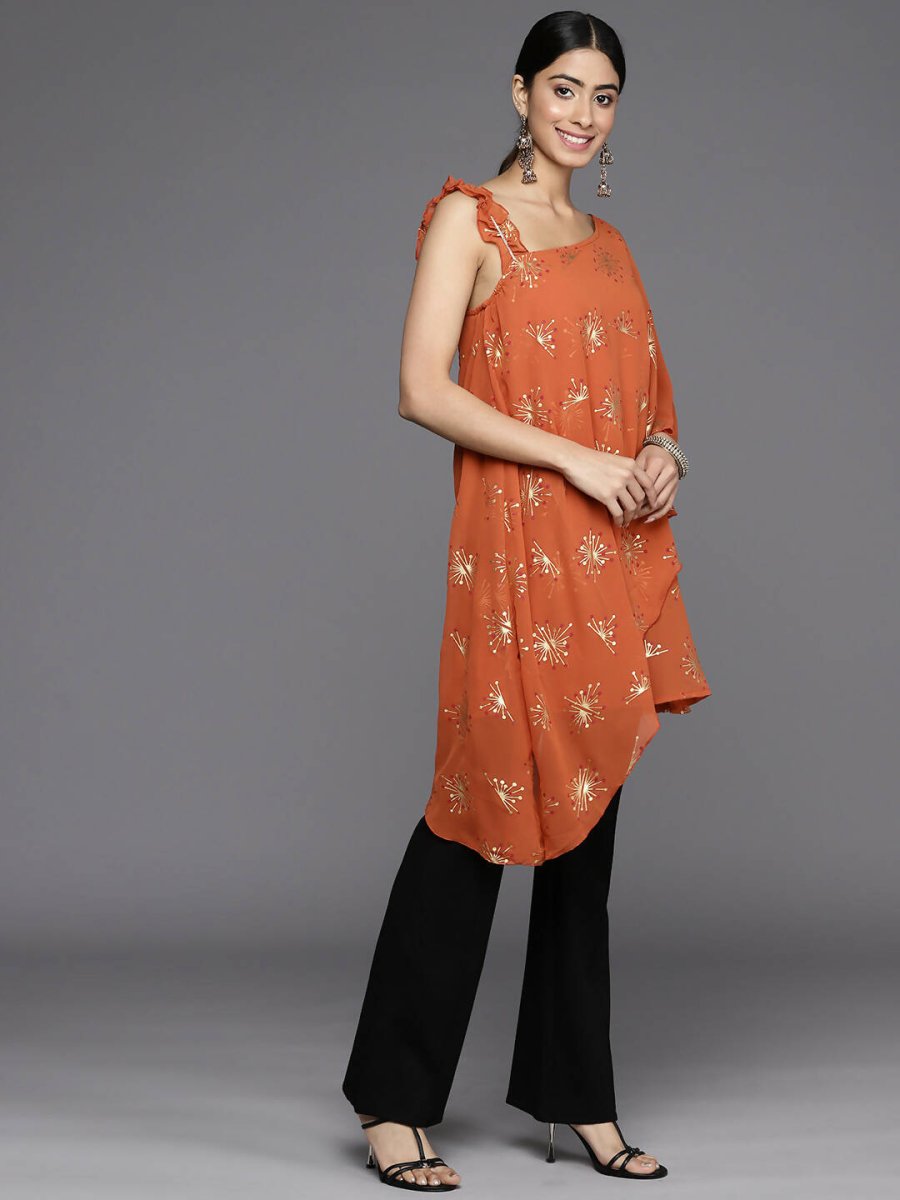 Ahalyaa Women's Traditional wear Tunic - Orange | Grocsy