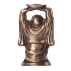 eCraftIndia Antique Finish Laughing Buddha Brass Showpiece | Grocsy