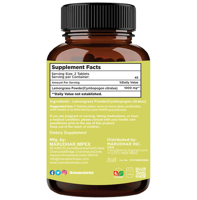 Minature Lemongrass Tablets | Grocsy