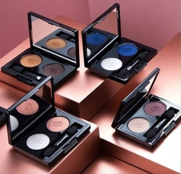 Oriflame Giordani Gold Eye Shadow Duo - Snow Blue - Frozen Eyes | Grocsy