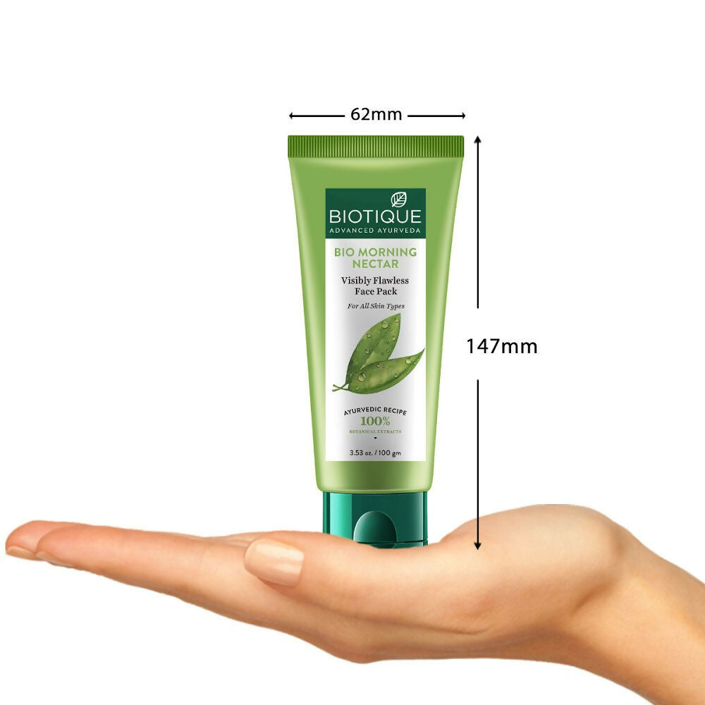 Biotique Bio Morning Nectar Visibly Flawless Face Pack | Grocsy
