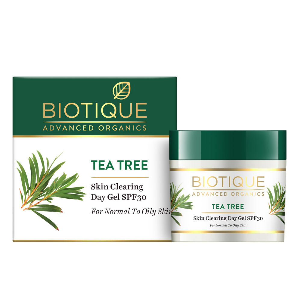 Biotique Advanced Organics Tea Tree Skin Clearing Day Gel SPF30 | Grocsy