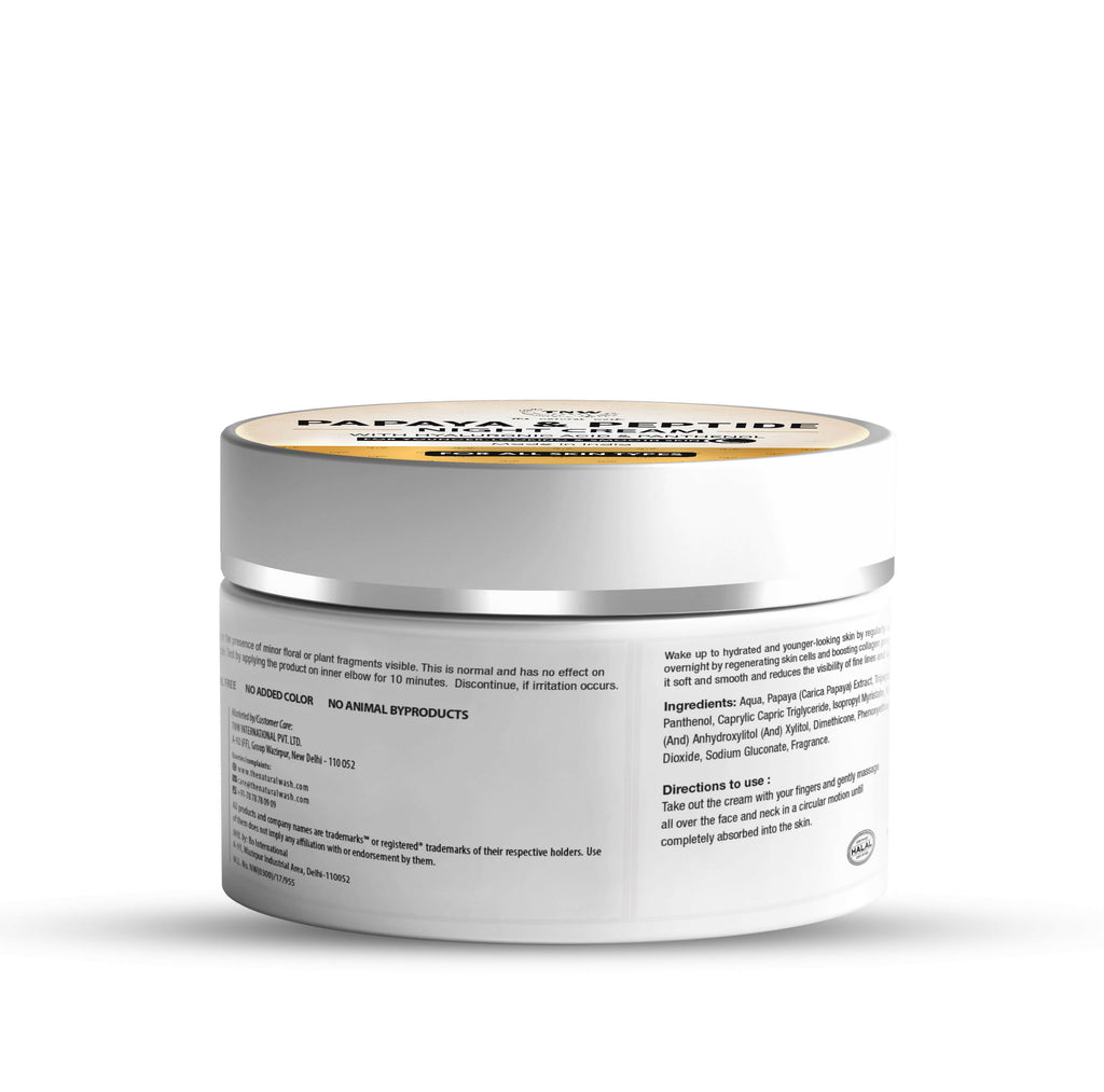 The Natural Wash Papaya & Peptide Night Cream | Grocsy
