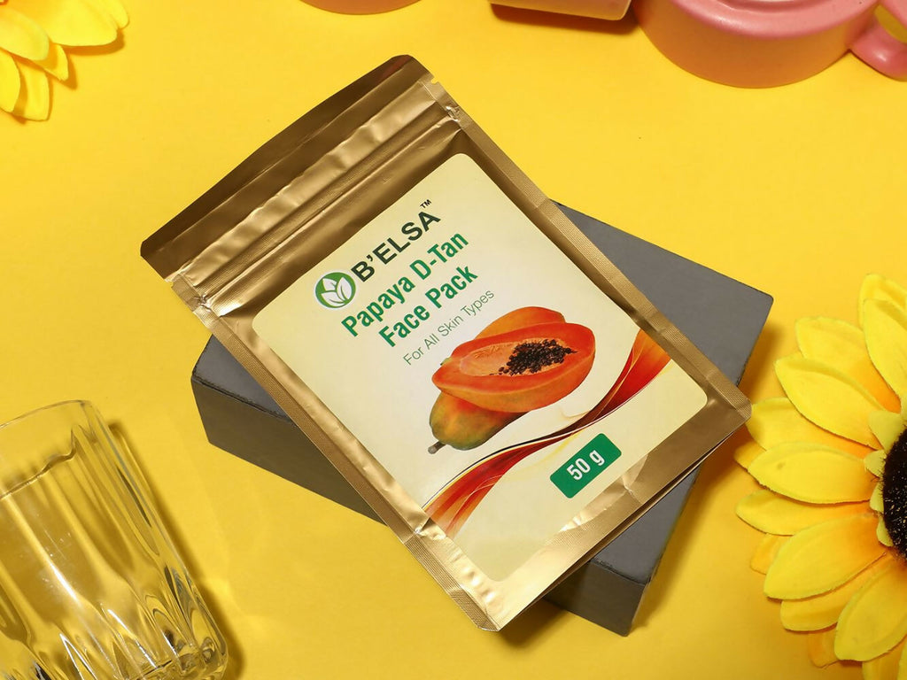 Belsa Herbals Organic Papaya D-Tan Face Pack | Grocsy