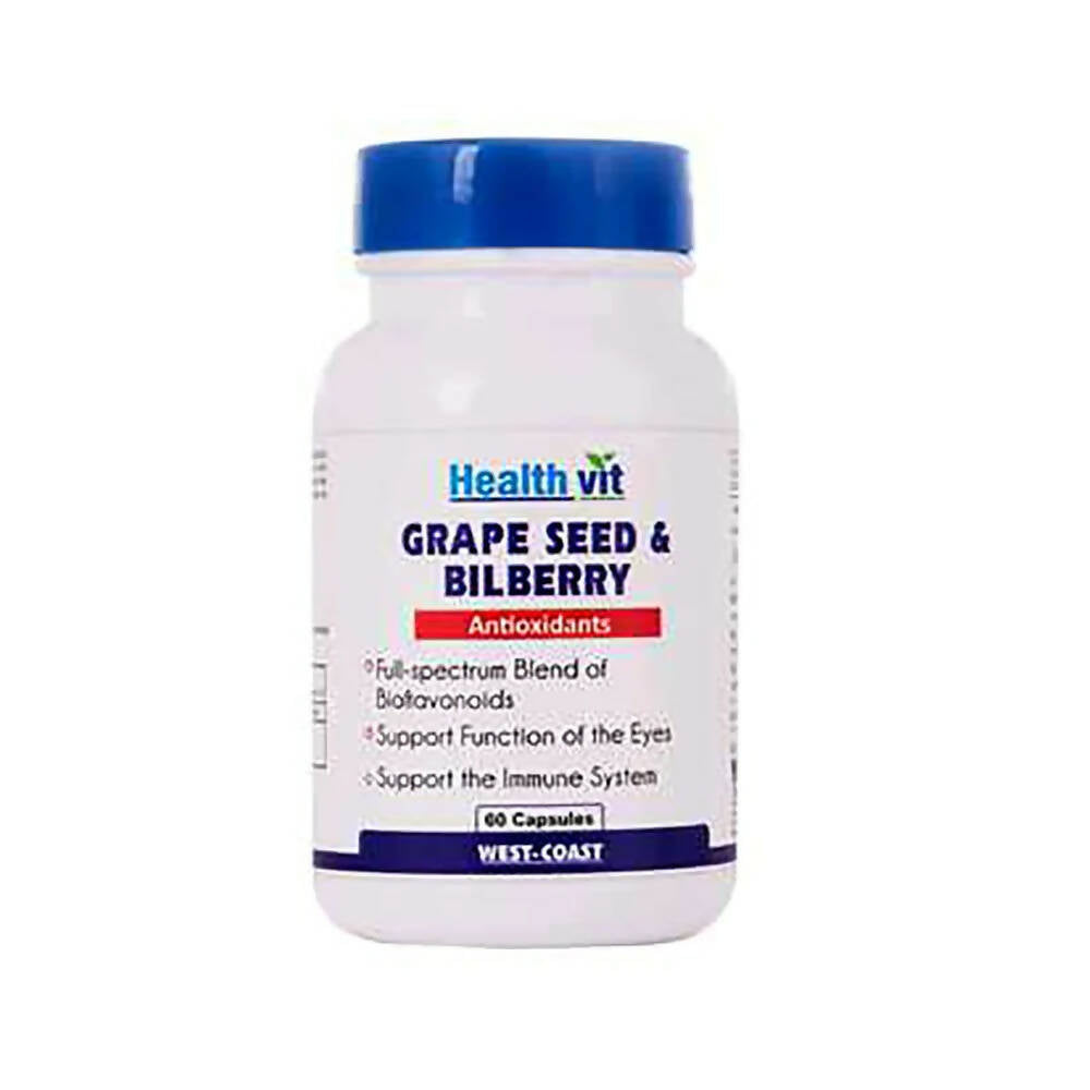 Healthvit Grape Seed And Bilberry Capsules | Grocsy