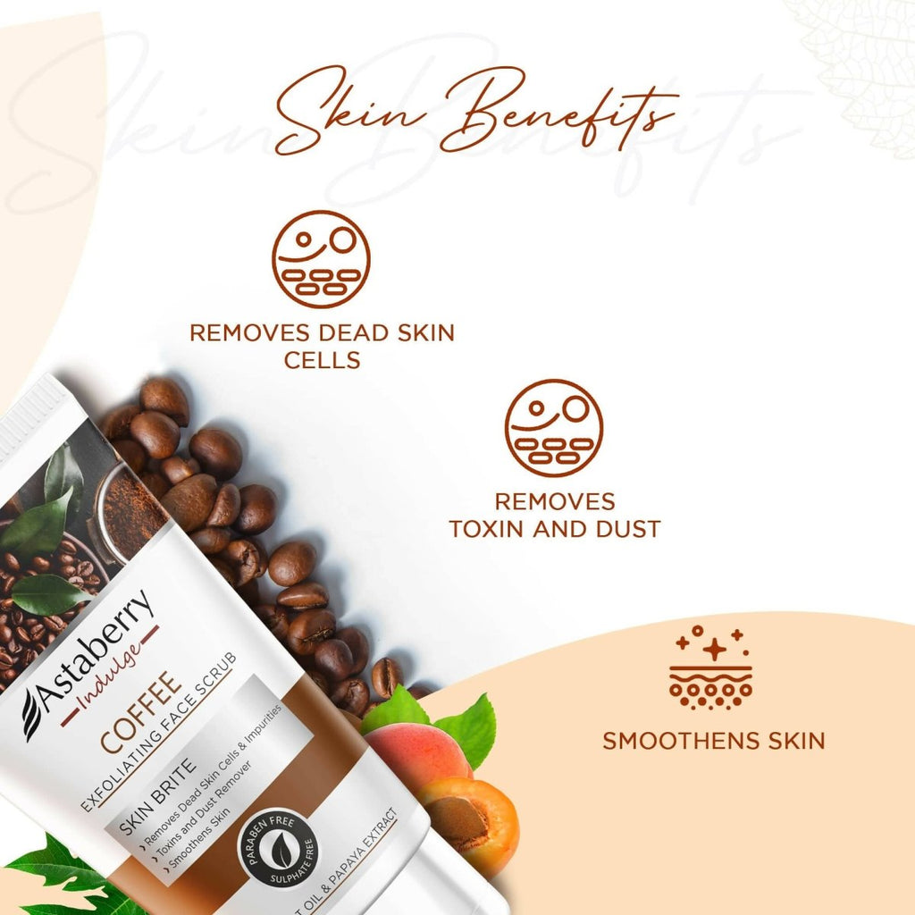 Astaberry Indulge Coffee Exfoliating Face Scrub | Grocsy