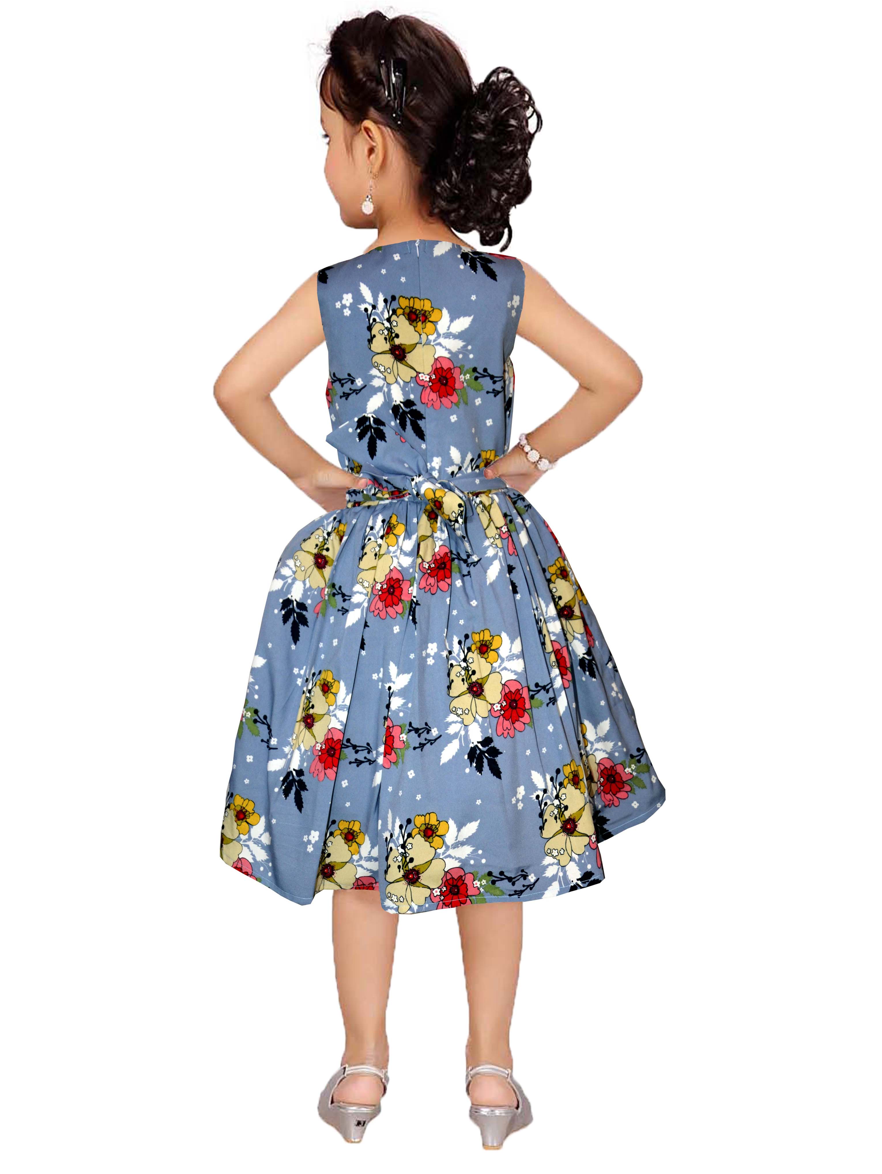 Asmaani Kids Party Wear Stylish Dresses, Perfect for Parties, Functions & Vacations - Grey | Grocsy