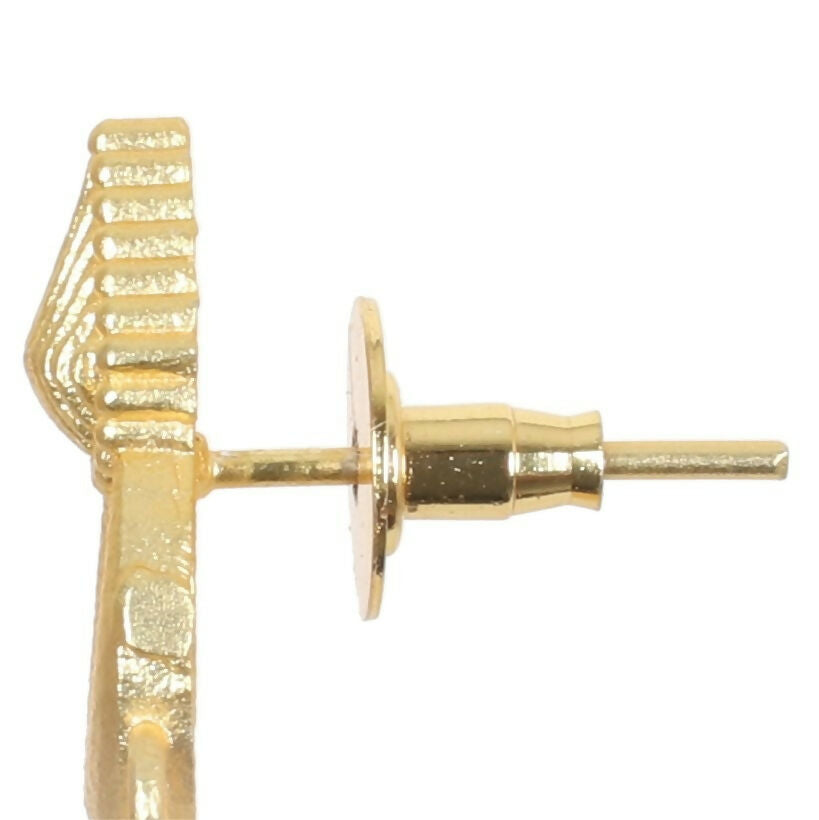 Joban Fashion Women Matte Gold Brass Jhumka | Grocsy