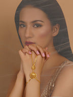 Golden Haathphool (Gold) - Ruby Raang | Grocsy