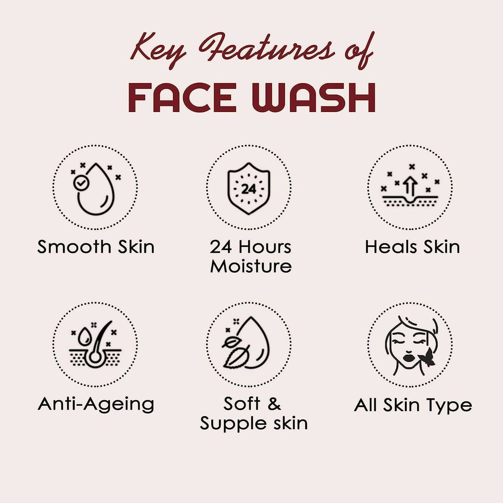 NutriGlow Advanced Organics Red Wine Face Wash | Grocsy