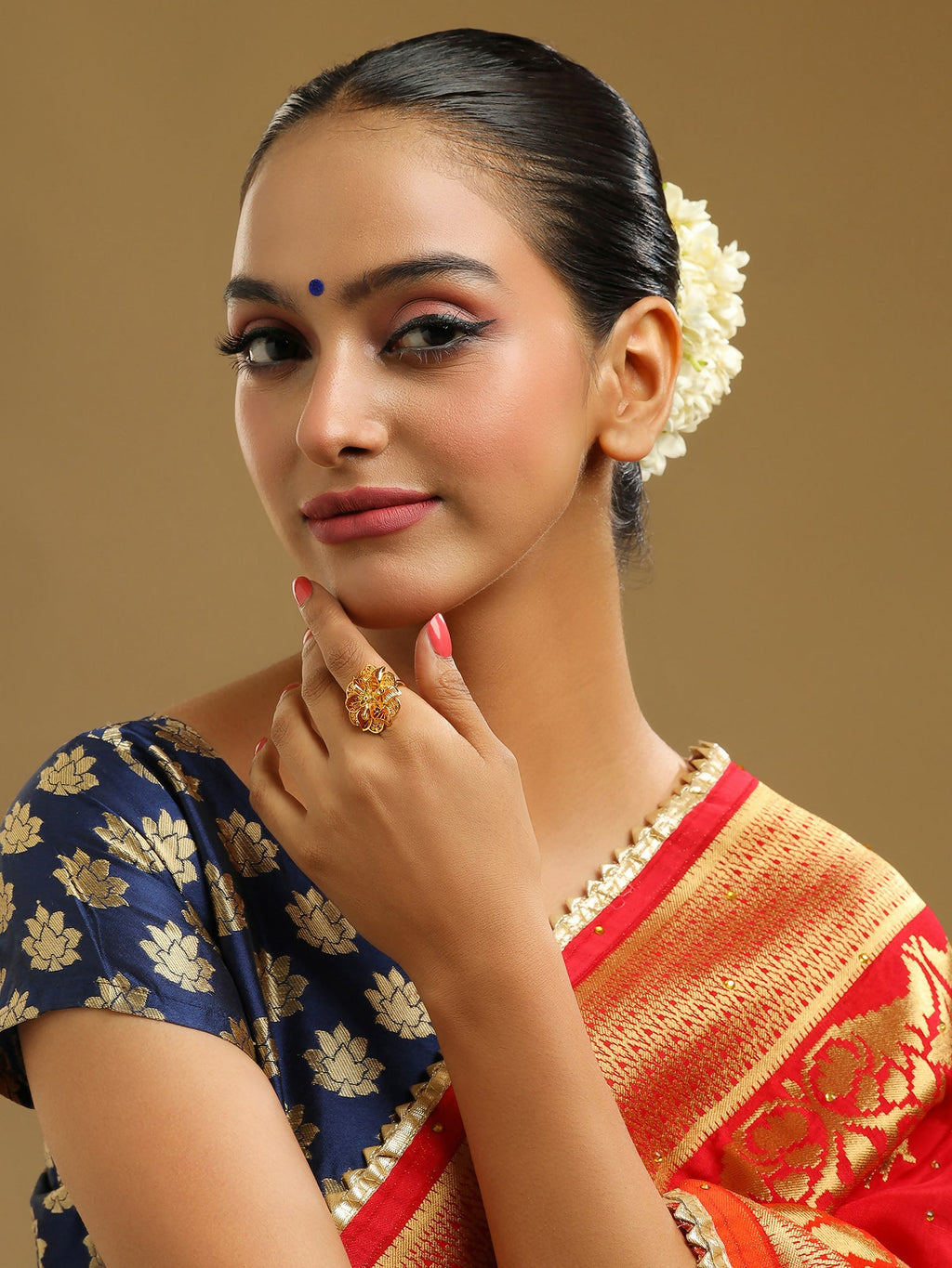 Ruby Raang Golden Ring | Grocsy