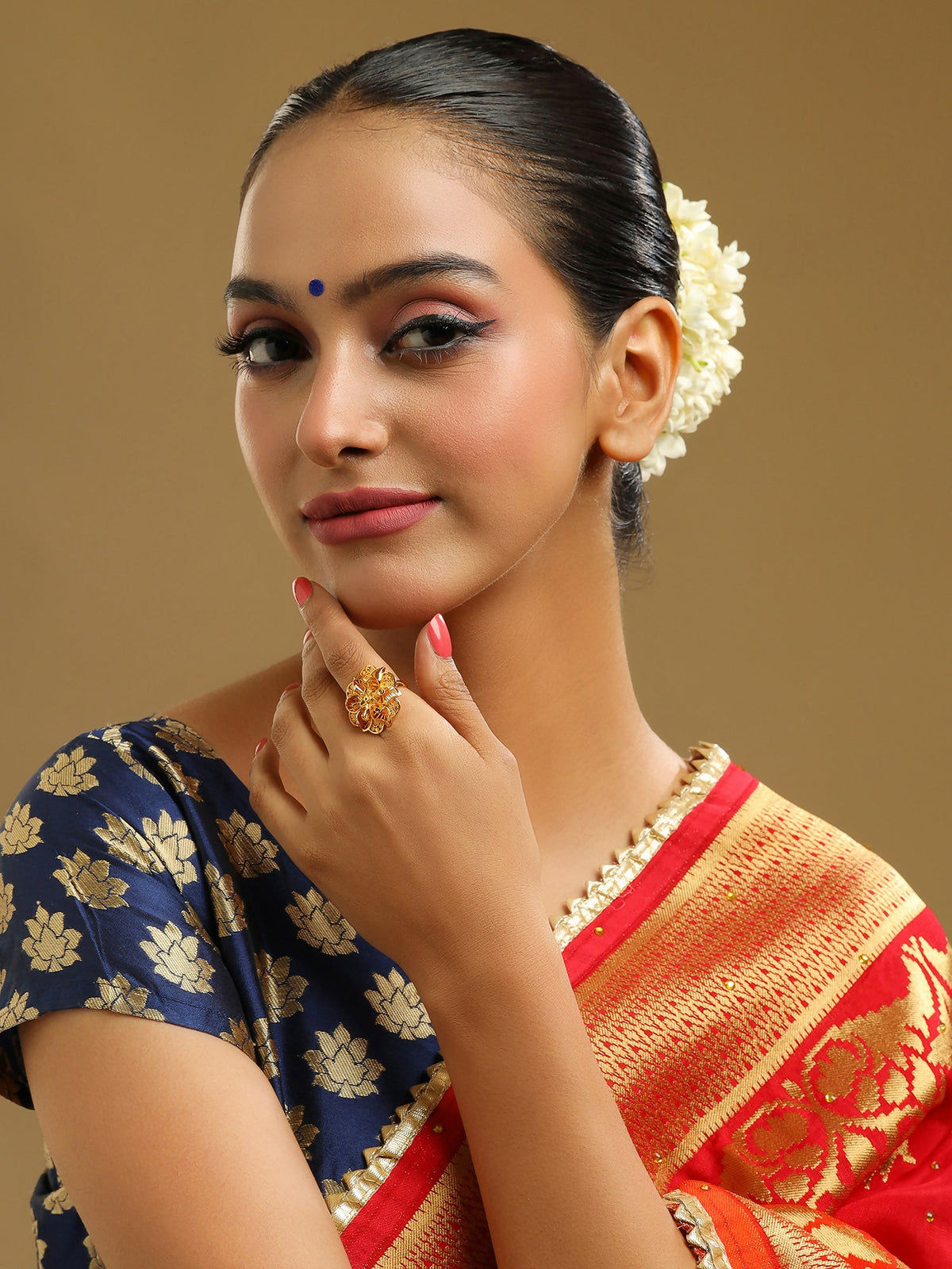 Ruby Raang Golden Ring | Grocsy