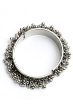 Mominos Fashion Kamal Johar Oxidised Silver-Plated Ghungroo Handcraft Alloy Bracelet