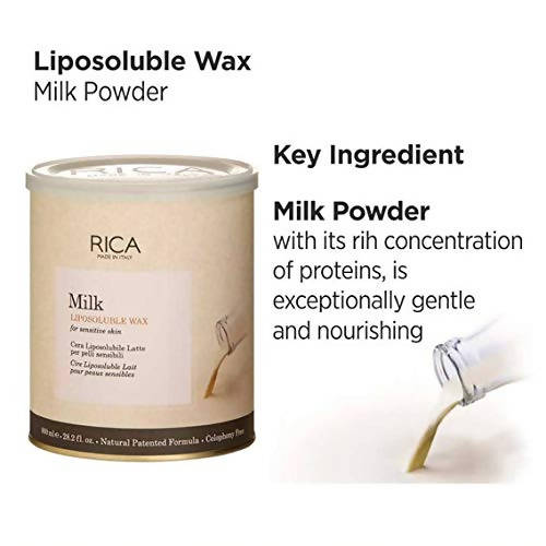 Rica Milk Liposoluble Wax for Sensitive Skin With Natural Beeswax | Grocsy