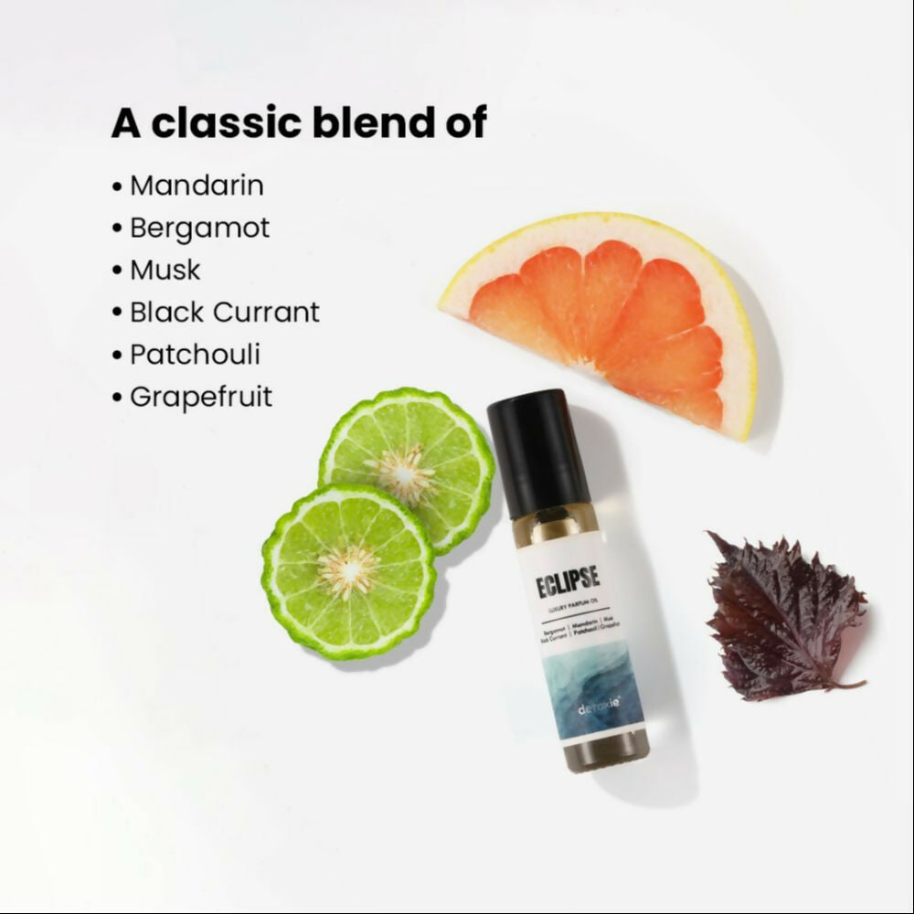 Detoxie Eclipse - Luxury Parfum Oil (Attar) Non-Alcoholic | Grocsy