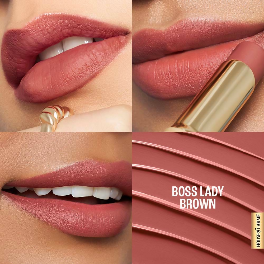 Lakme 9to5 Hya Matte Lipstick - Boss Lady Brown | Grocsy